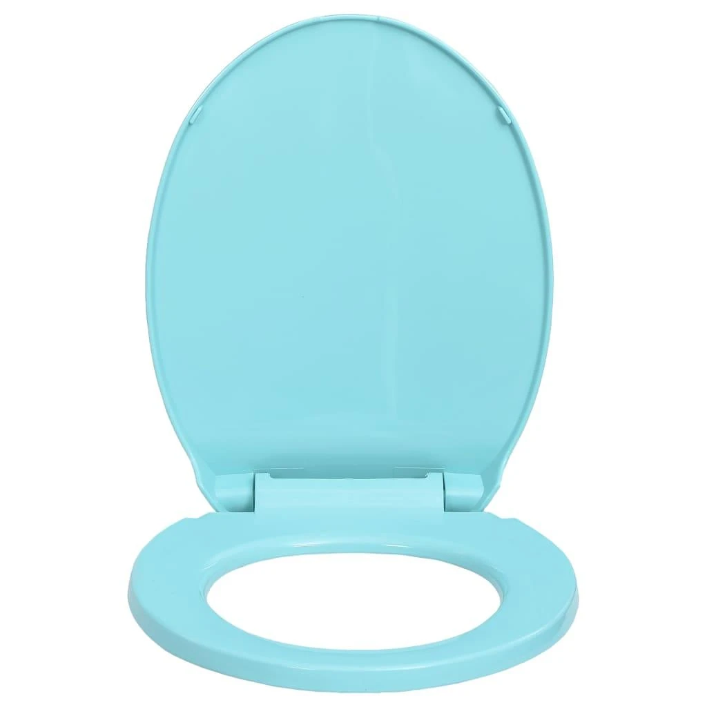 Klozeto sėdynė su soft-close mechanizmu, žalios spalvos, ovali