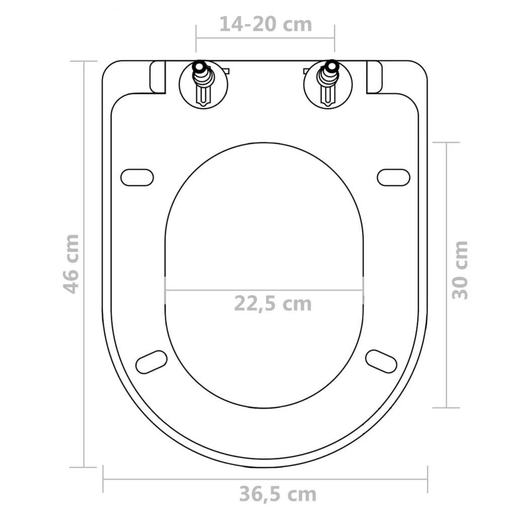 Klozeto sėdynės, 2vnt., baltos, plastikas