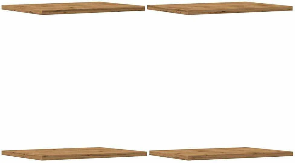 Knygų lentynos plokštės, 4vnt., artisano, 40x30x1,5cm, mediena