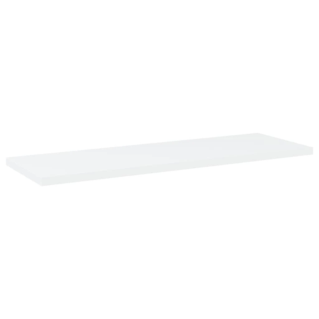 Knygų lentynos plokštės, 4vnt., baltos, 60x20x1,5cm, MDP
