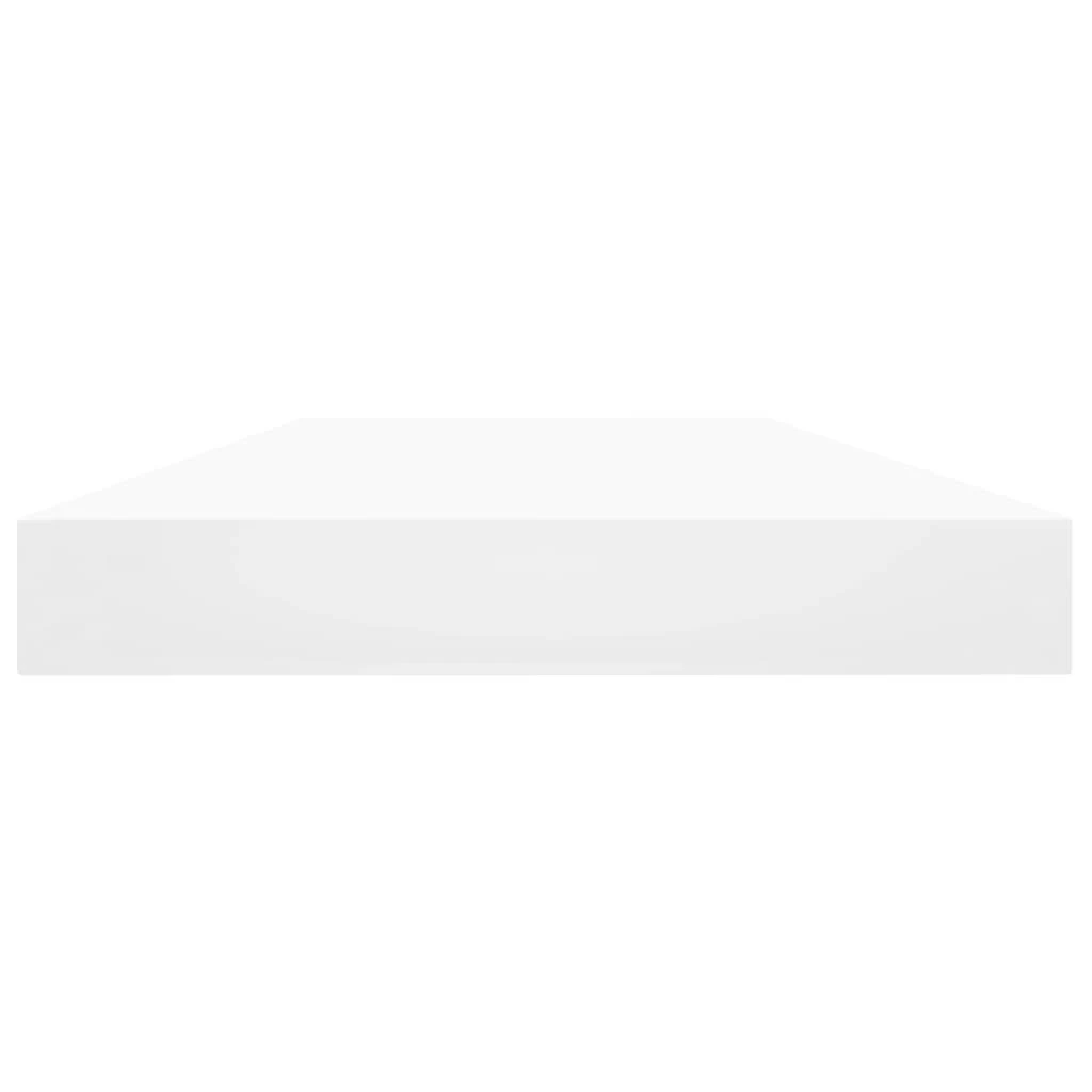 Knygų lentynos plokštės, 4vnt., baltos, 40x10x1,5cm, MDP