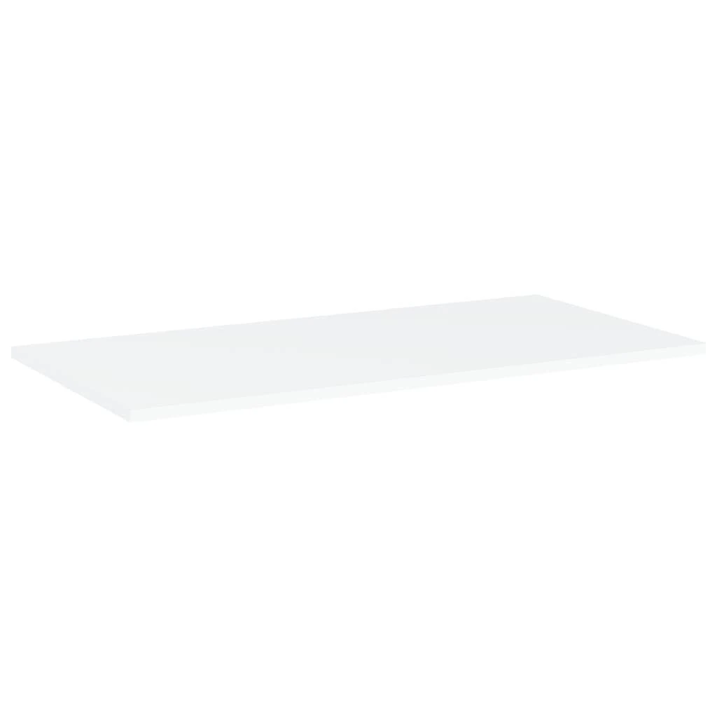 Knygų lentynos plokštės, 4vnt., baltos, 80x40x1,5cm, MDP