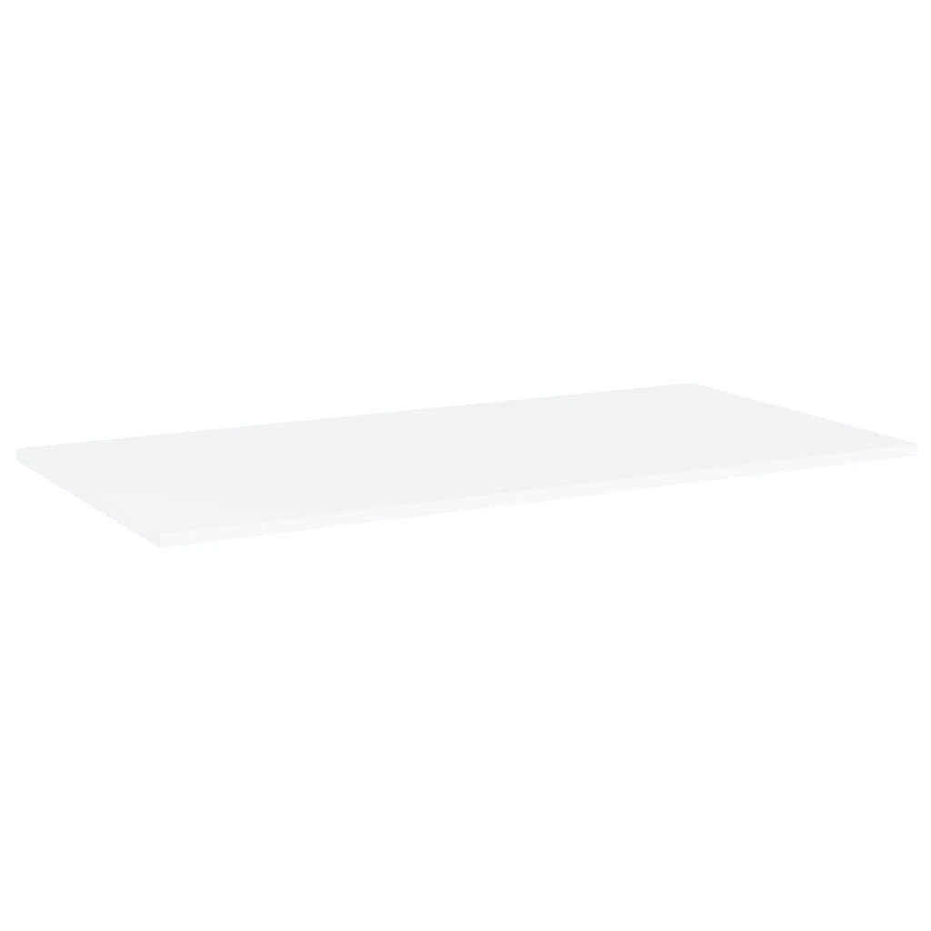 Knygų lentynos plokštės, 4vnt., baltos, 80x20x1,5cm, MDP