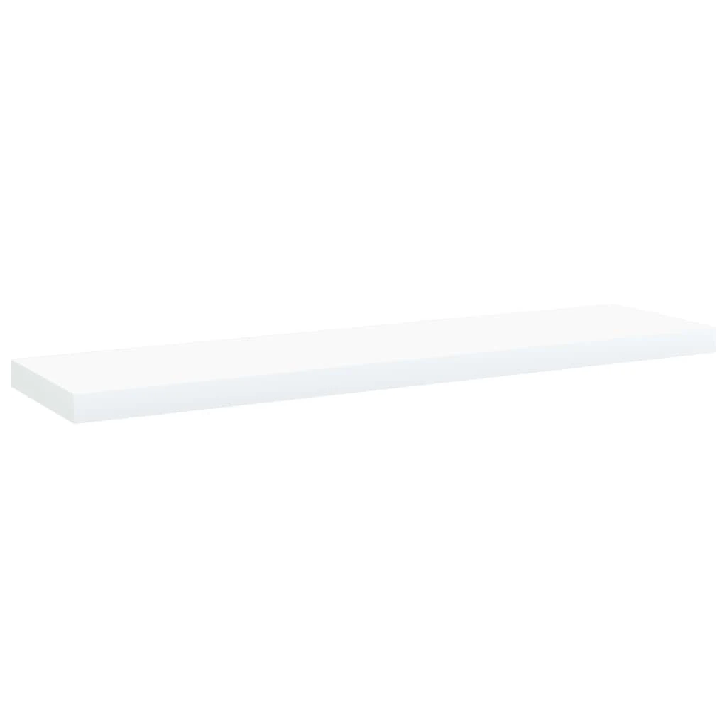 Knygų lentynos plokštės, 4vnt., baltos, 40x10x1,5cm, MDP