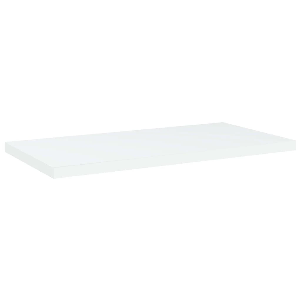 Knygų lentynos plokštės, 4vnt., baltos, 40x20x1,5cm, MDP