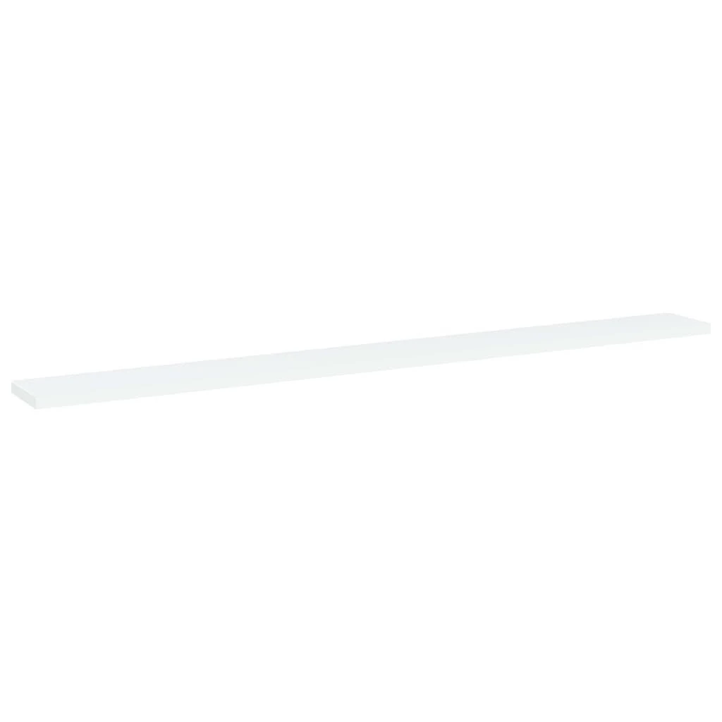 Knygų lentynos plokštės, 4vnt., baltos, 100x10x1,5cm, MDP