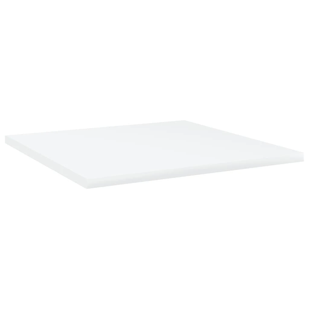 Knygų lentynos plokštės, 4vnt., baltos, 40x40x1,5cm, MDP