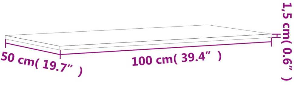 Knygų lentynos plokštės, 4vnt., betono, 100x50x1,5cm, MDP