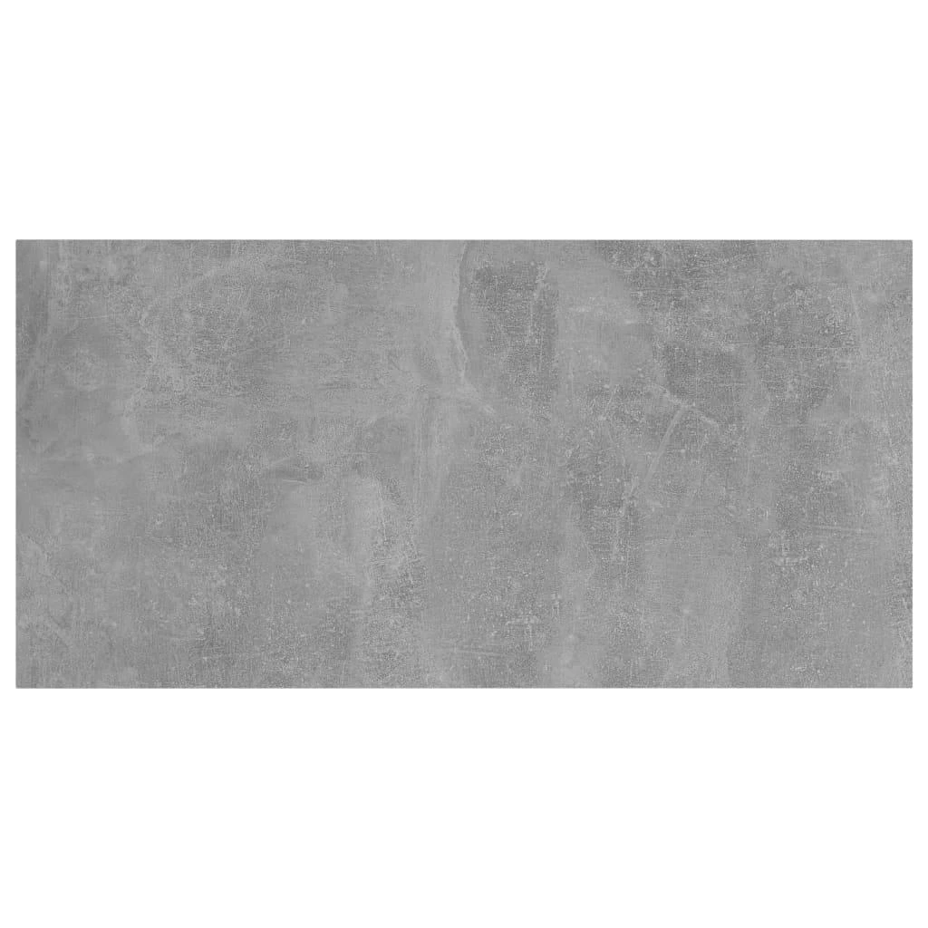Knygų lentynos plokštės, 4vnt., betono pilkos, 40x20x1,5cm, MDP