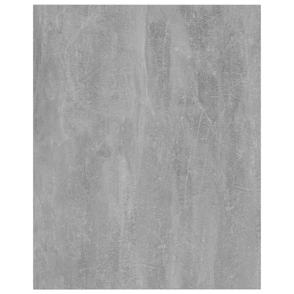 Knygų lentynos plokštės, 4vnt., betono pilkos, 40x50x1,5cm, MDP