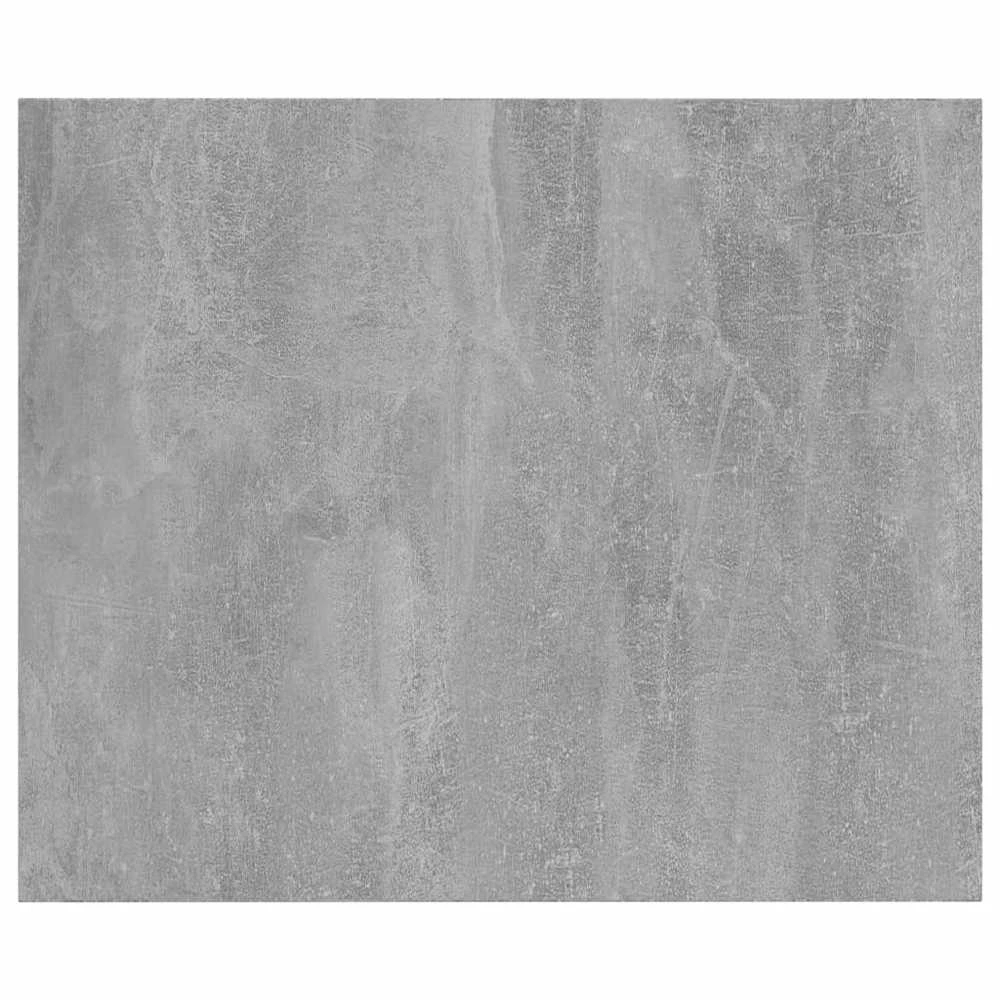 Knygų lentynos plokštės, 8vnt., betono pilkos, 60x50x1,5cm, MDP
