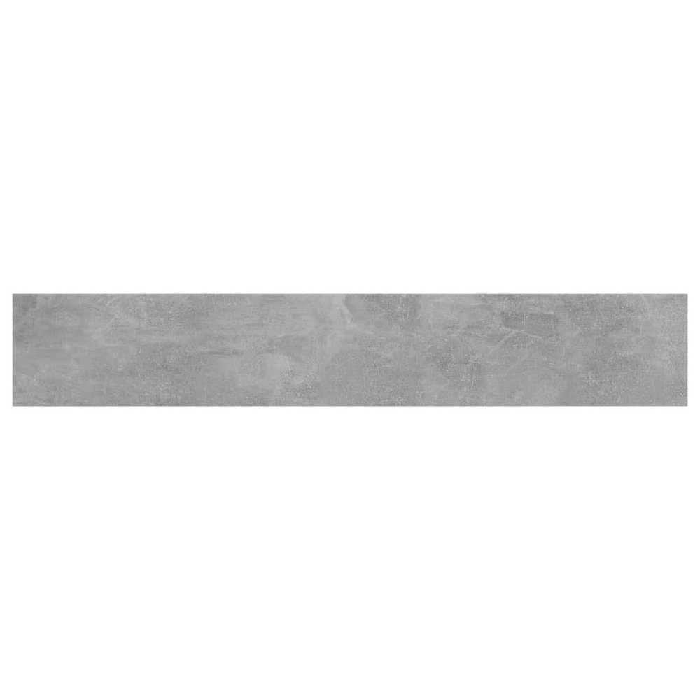 Knygų lentynos plokštės, 8vnt., betono pilkos, 60x10x1,5cm, MDP