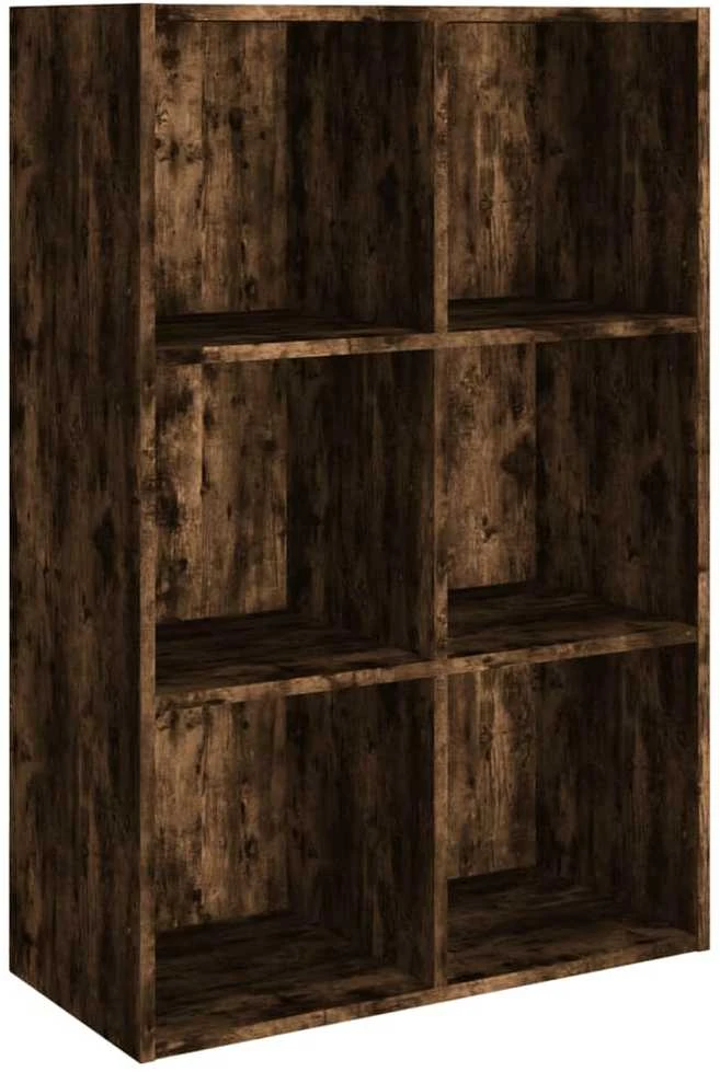 Knygų/šoninė spintelė, dūminio ąžuolo, 66x30x98cm, mediena