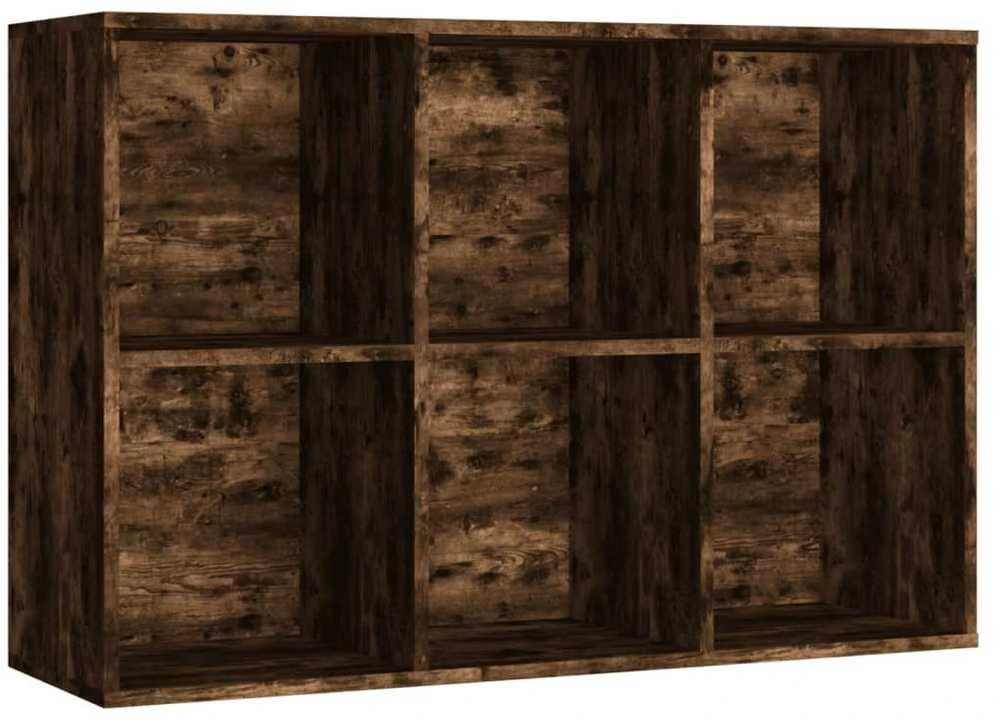 Knygų/šoninė spintelė, dūminio ąžuolo, 66x30x98cm, mediena