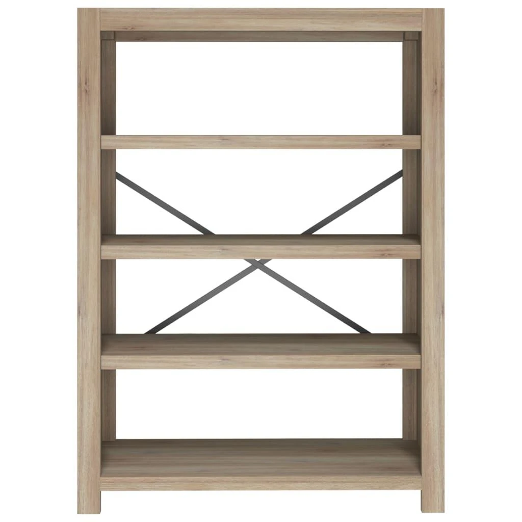 Knygų spinta, 4 lentynos, 80x30x110 cm, akacijos masyvas