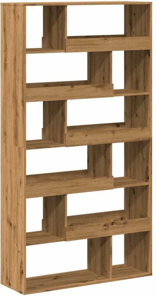 Knygų spinta, artisano ąžuolo, 100x33x187,5cm, apdirbta mediena
