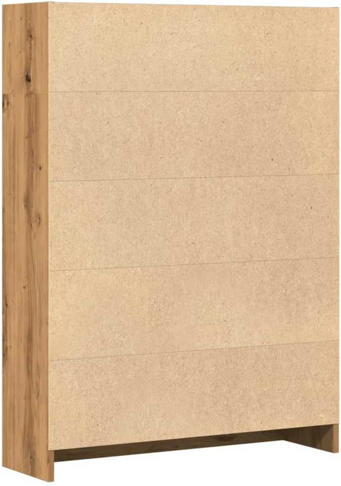 Knygų spinta, artisano ąžuolo, 80x24x109cm, apdirbta mediena