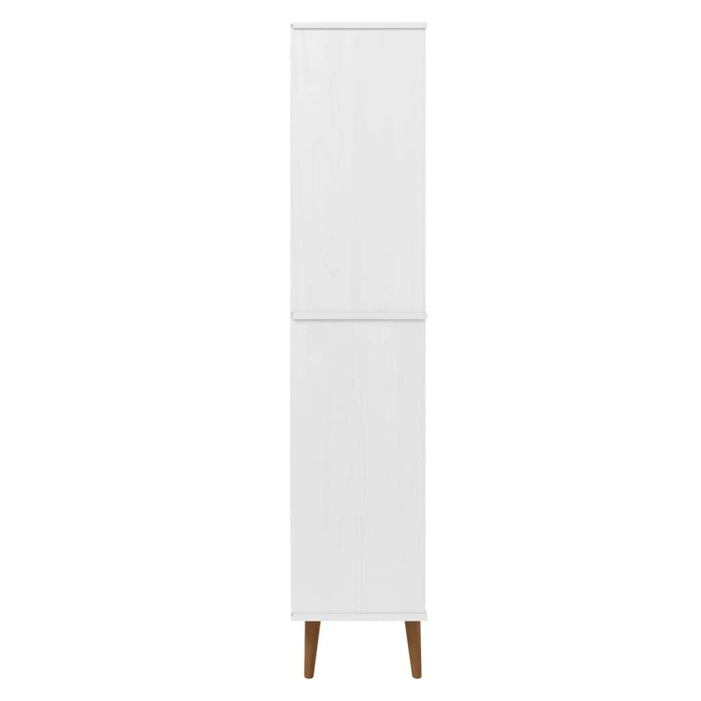 Knygų spinta MOLDE, balta, 85x35x170,5cm, pušies masyvas