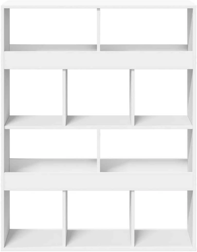 Knygų spinta, baltos spalvos, 100x33x125,5cm, apdirbta mediena