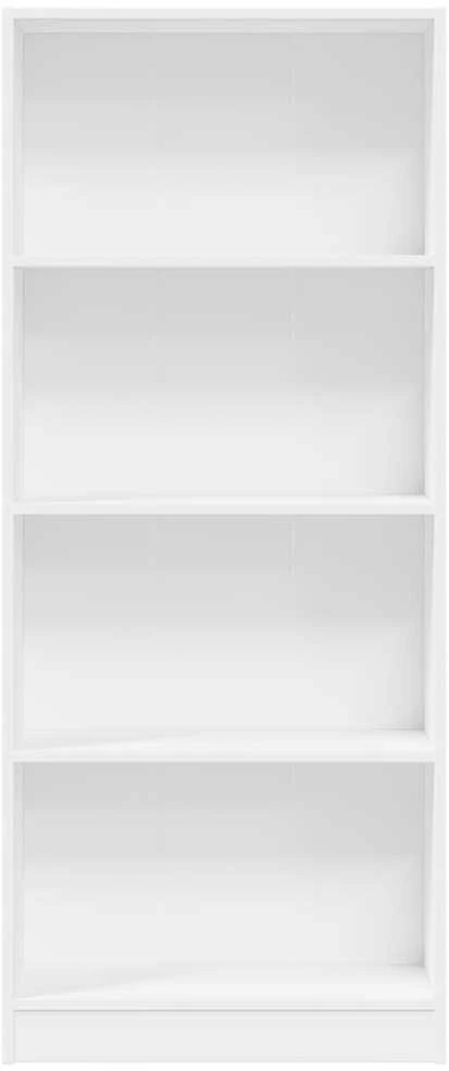 Knygų spinta, baltos spalvos, 60x24x143cm, apdirbta mediena