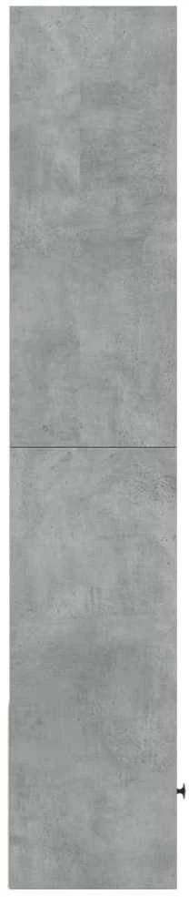 Knygų spinta, betono pilka, 40x36x189cm, apdirbta mediena