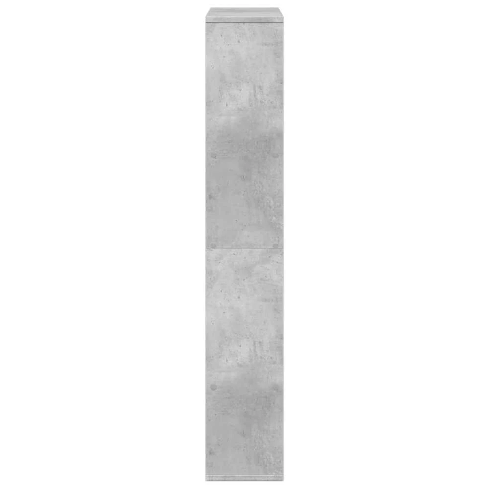 Knygų spinta, betono pilka, 72x20x120cm, apdirbta mediena