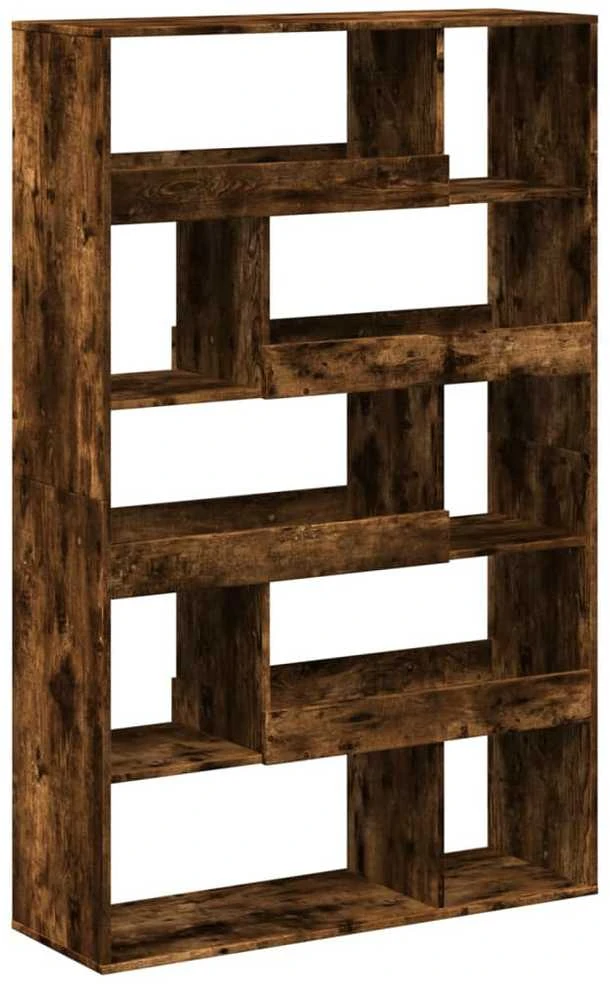 Knygų spinta, dūminio ąžuolo, 100x33x156,5cm, apdirbta mediena