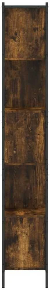 Knygų spinta, dūminio ąžuolo, 72x28x172cm, apdirbta mediena