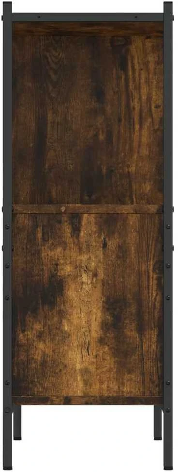 Knygų spinta, dūminio ąžuolo, 72x28x77,5cm, apdirbta mediena
