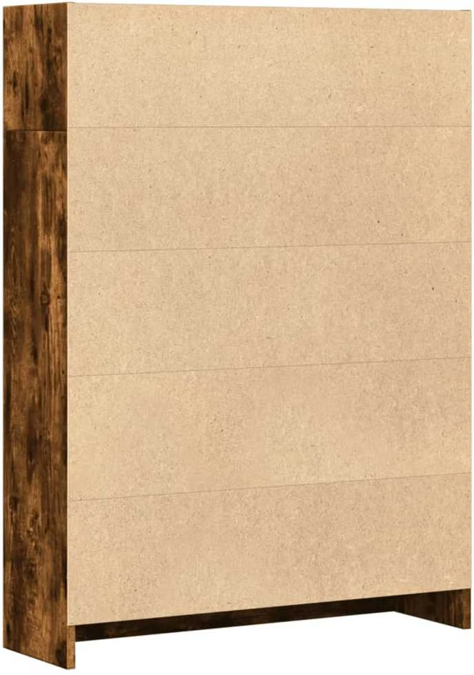 Knygų spinta, dūminio ąžuolo, 80x24x109cm, apdirbta mediena