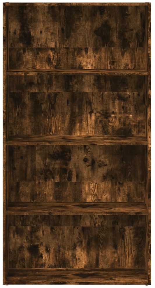 Knygų spinta, dūminio ąžuolo, 80x30x152cm, apdirbta mediena