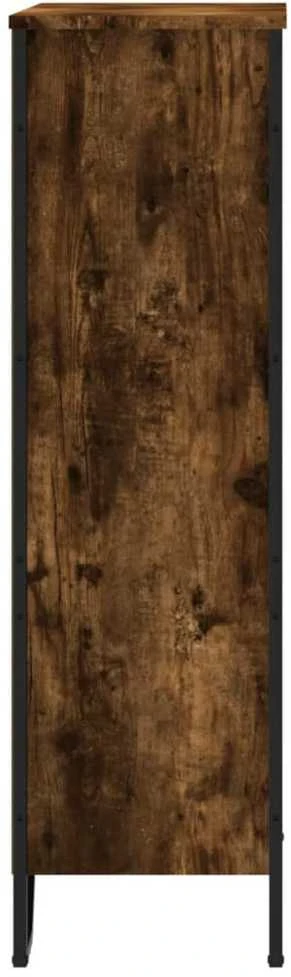 Knygų spinta, dūminio ąžuolo, 80x31x106cm, apdirbta mediena