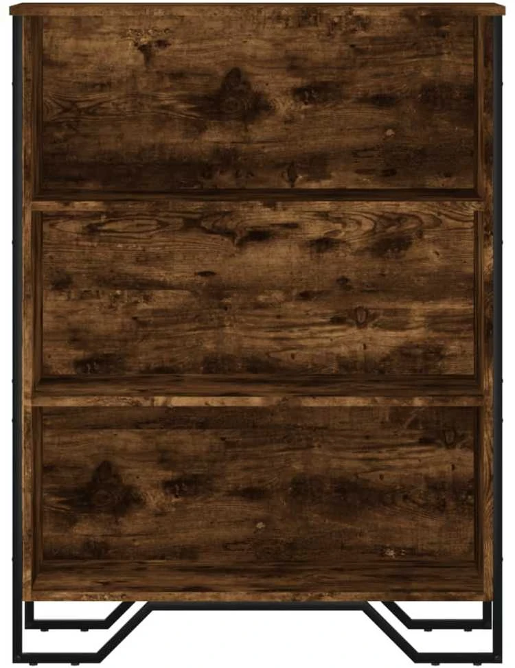 Knygų spinta, dūminio ąžuolo, 80x31x106cm, apdirbta mediena