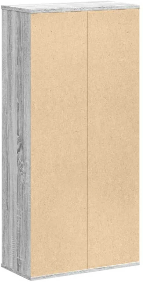 Knygų spinta, pilka ąžuolo, 50x25x105cm, apdirbta mediena