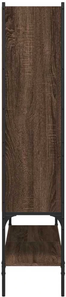 Knygų spinta, ruda ąžuolo, 102x30x141,5cm, apdirbta mediena