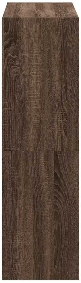 Knygų spinta, ruda ąžuolo, 102x32x108cm, apdirbta mediena