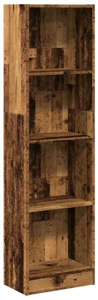 Knygų spinta, sendintos medienos, 40x24x143cm, apdirbta mediena