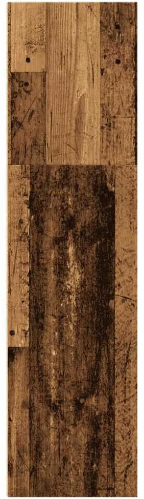 Knygų spinta, sendintos medienos, 40x30x114cm, apdirbta mediena