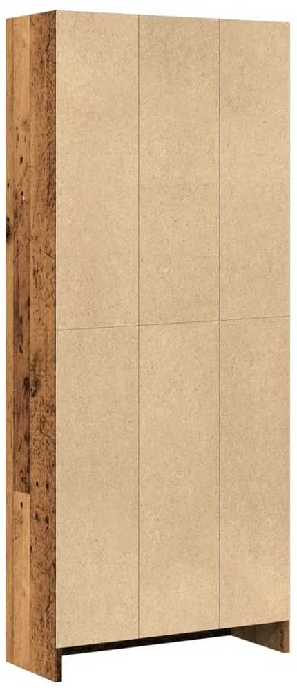 Knygų spinta, sendintos medienos, 60x24x143cm, apdirbta mediena