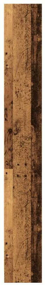 Knygų spinta, sendintos medienos, 60x24x176cm, apdirbta mediena
