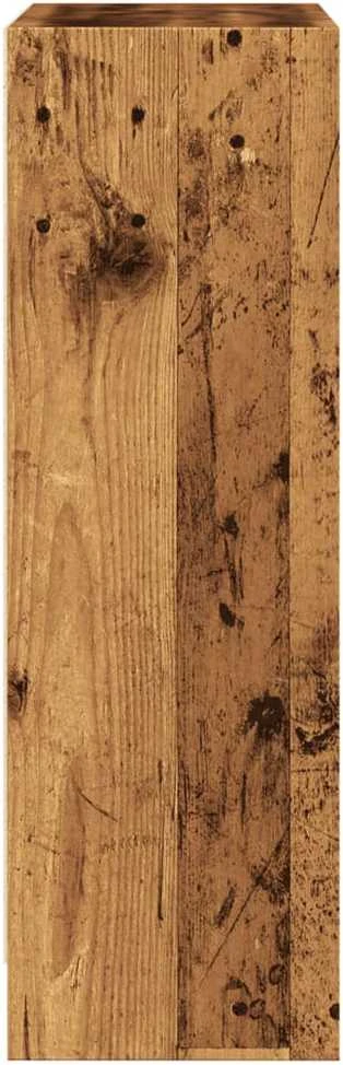 Knygų spinta, sendintos medienos, 60x24x76cm, apdirbta mediena