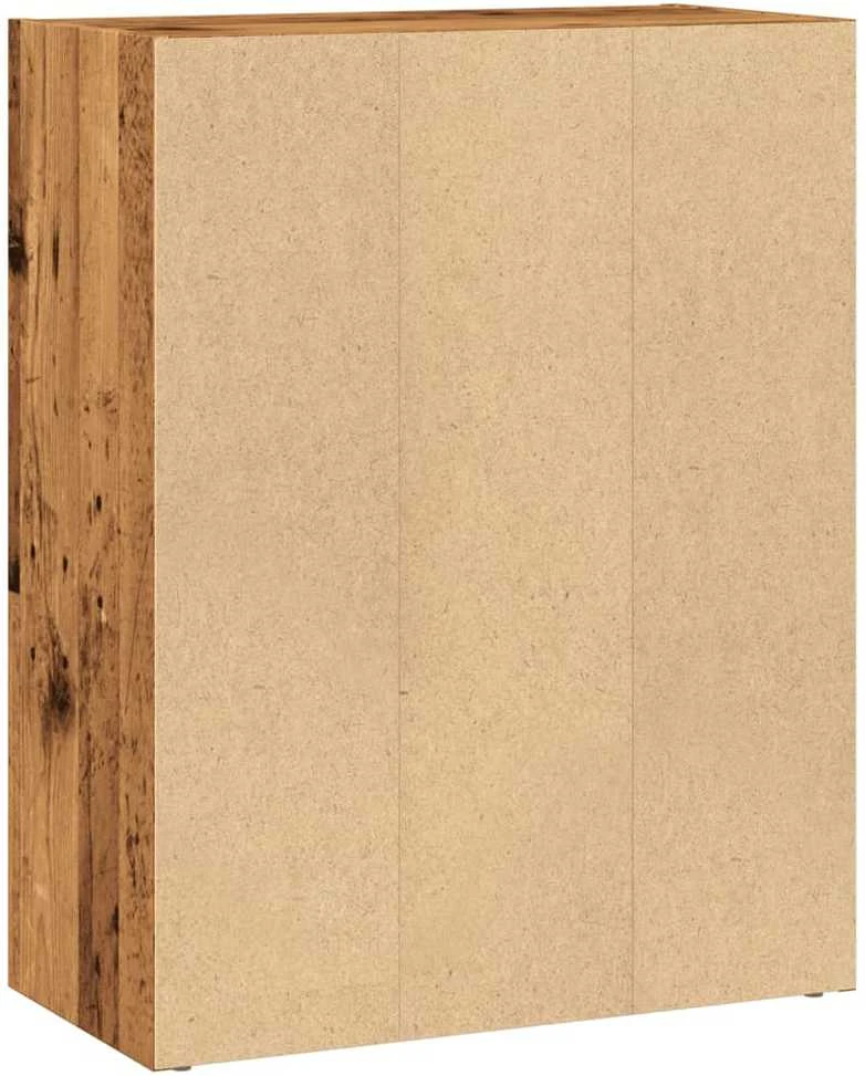 Knygų spinta, sendintos medienos, 60x30x77cm, apdirbta mediena