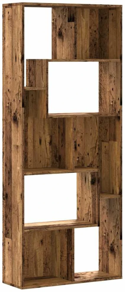Knygų spinta, sendintos medienos, 67x24x161cm, apdirbta mediena