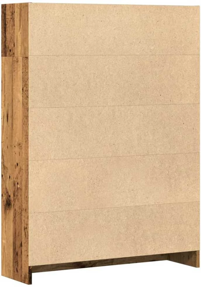 Knygų spinta, sendintos medienos, 80x24x109cm, apdirbta mediena