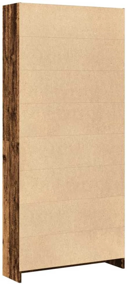 Knygų spinta, sendintos medienos, 80x24x176cm, apdirbta mediena