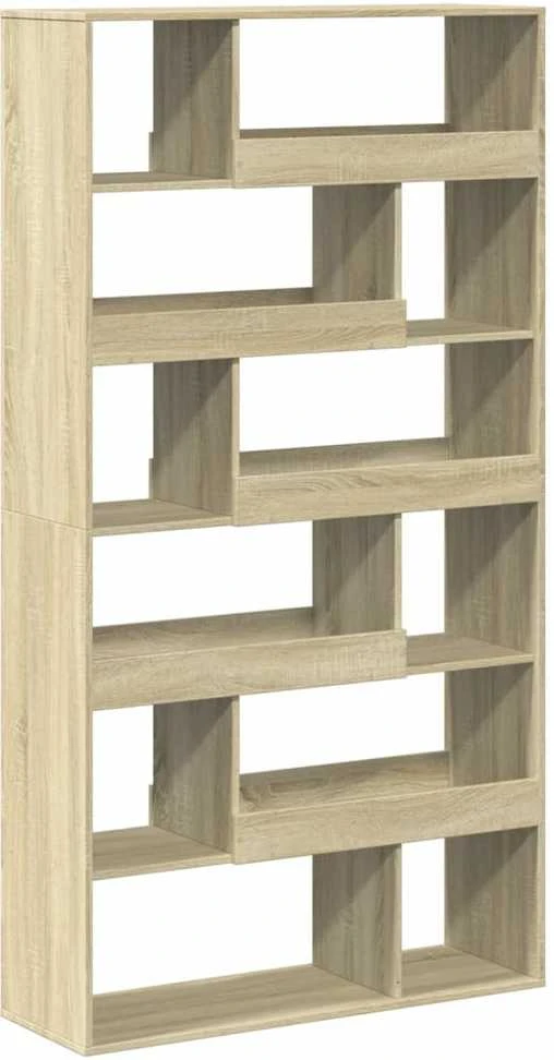 Knygų spinta, sonoma ąžuolo, 100x33x187,5cm, apdirbta mediena