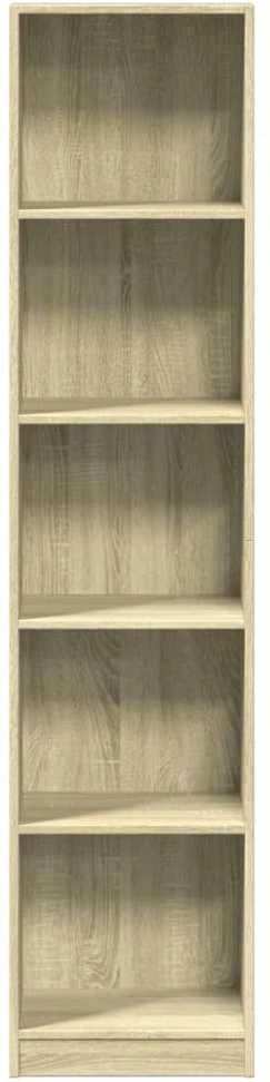 Knygų spinta, sonoma ąžuolo, 40x24x176cm, apdirbta mediena