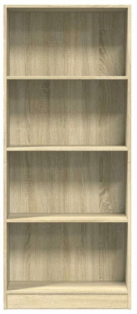 Knygų spinta, sonoma ąžuolo, 60x24x143cm, apdirbta mediena