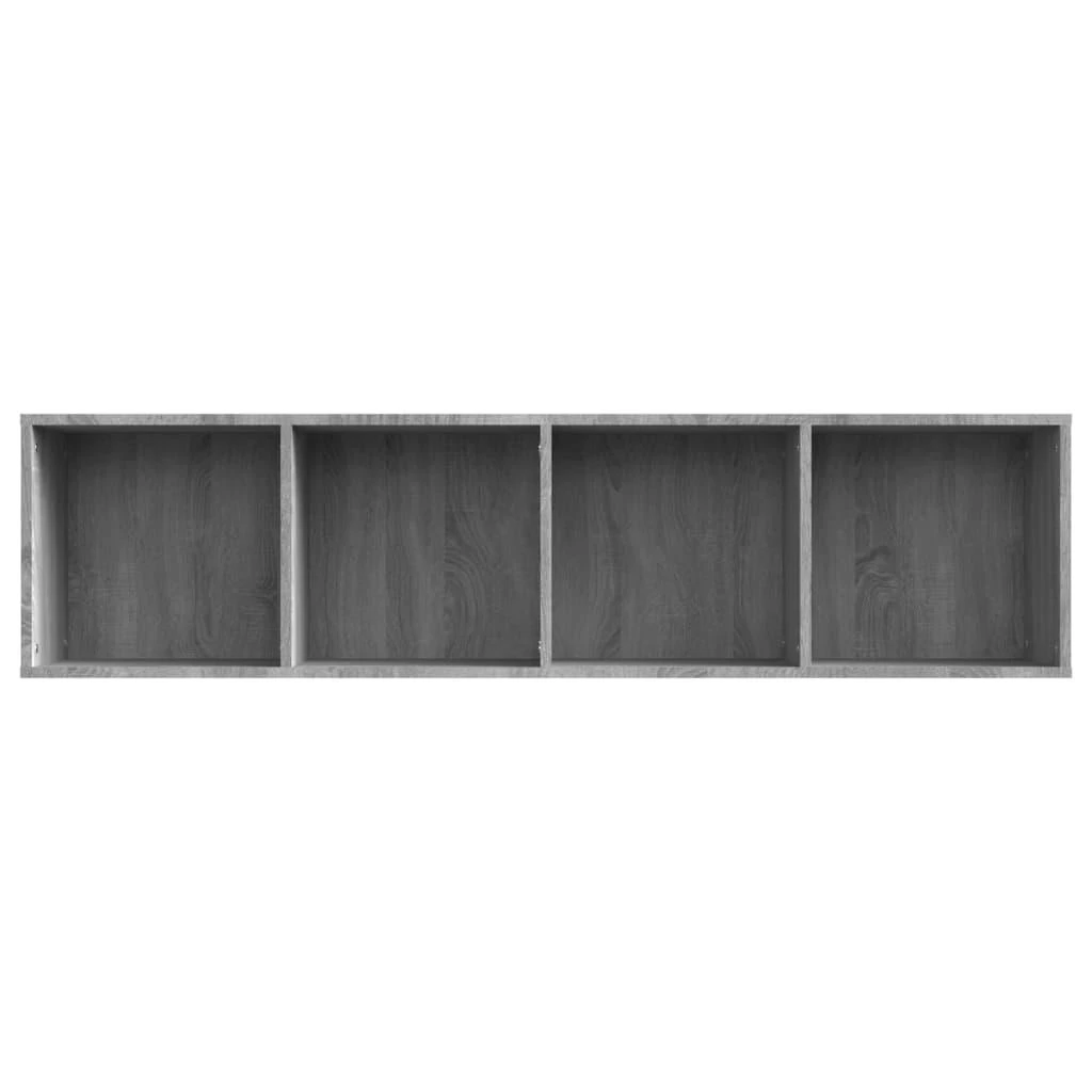 TV staliukas Knygų/televizoriaus spintelė, pilka, 143x30x36cm, mediena