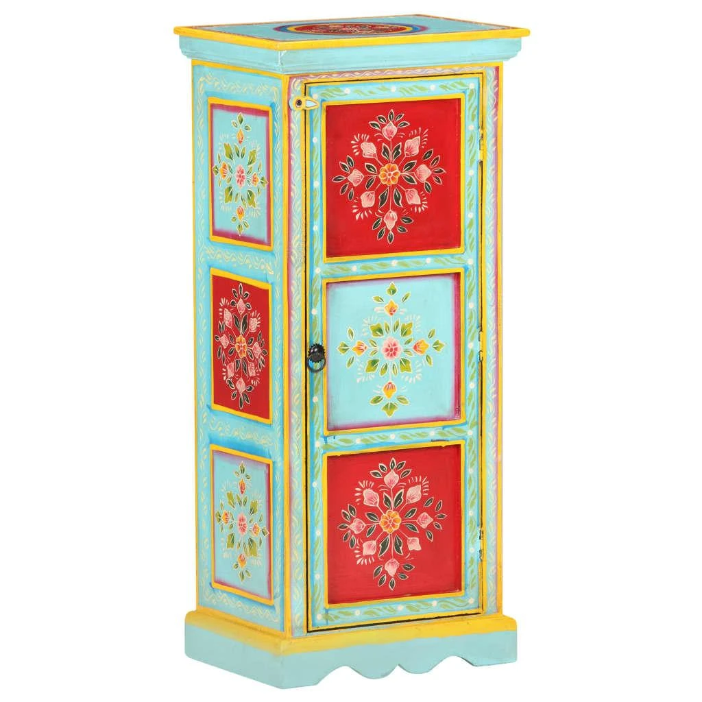 Komoda, 40x30x90cm, mango masyvas, tapyta rankomis